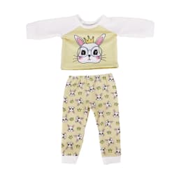 2 Pcs/Set Kawaii Animal Pajamas Suit For 43cm Baby Doll Clothes Accessories And 18 Inch American Doll Girl's Toys Our Generation