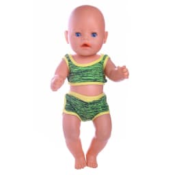 2 Pcs/Set Kawaii Animal Pajamas Suit For 43cm Baby Doll Clothes Accessories And 18 Inch American Doll Girl's Toys Our Generation