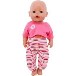 2 Pcs/Set Kawaii Animal Pajamas Suit For 43cm Baby Doll Clothes Accessories And 18 Inch American Doll Girl's Toys Our Generation