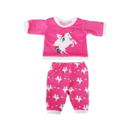 2 Pcs/Set Kawaii Animal Pajamas Suit For 43cm Baby Doll Clothes Accessories And 18 Inch American Doll Girl's Toys Our Generation