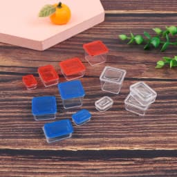 4pcs 1:12 Dollhouse Mininature Fresh Keeping Box Lunch Model Kitchen Tableware Accessories For Doll House Decor Kids Toys Gi