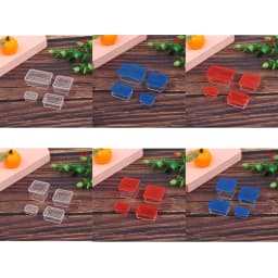 4pcs 1:12 Dollhouse Mininature Fresh Keeping Box Lunch Model Kitchen Tableware Accessories For Doll House Decor Kids Toys Gi