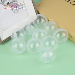50PCS Clear Can Open Transparency Plastic Capsule Toy Surprise Ball Tiny Container Making Things Model
