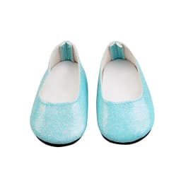 18'' Doll Mini Shoes 7 cm PU Sequin Shoes Wear For 43 cm New Baby Reborn Toys For American Dolls for Girl's Gift