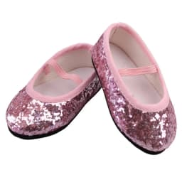 18'' Doll Mini Shoes 7 cm PU Sequin Shoes Wear For 43 cm New Baby Reborn Toys For American Dolls for Girl's Gift