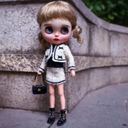 Blythe Clothes Trench Coat Casual Pants for Ob24 Ob22 Azone Blythe Doll Suit Tweed Jacket Set
