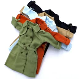 Blythe Clothes Trench Coat Casual Pants for Ob24 Ob22 Azone Blythe Doll Suit Tweed Jacket Set