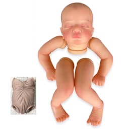 NPK 19inch Newborn Baby Reborn Doll Kit Baby Kai Lifelike Soft Touch Already Painted Unfinished Doll Parts