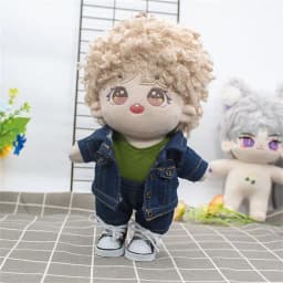 10CM Doll Clothes Fashion Coat Tops Casual Wears Jeans Pants Cotton Jacket For 1/12 Bjd Dolls Accessories Plush Dolls Kids Toys