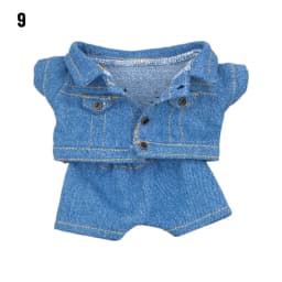 10CM Doll Clothes Fashion Coat Tops Casual Wears Jeans Pants Cotton Jacket For 1/12 Bjd Dolls Accessories Plush Dolls Kids Toys
