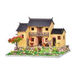 DIY Wooden Doll House Japanese Sushi Store Miniature Building Kit BBQ Breakfast Dollhouse With Furniture Toys for Girls Gifts