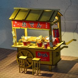 DIY Wooden Doll House Japanese Sushi Store Miniature Building Kit BBQ Breakfast Dollhouse With Furniture Toys for Girls Gifts