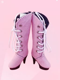 Tilda 2.5cm Mini Doll Boots for Blythe Dolls Toy,Cute High Heel Shoes for Azone Obitsu Licca Accessory for OB22 Toy Dolls Gift