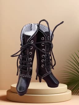 Tilda 2.5cm Mini Doll Boots for Blythe Dolls Toy,Cute High Heel Shoes for Azone Obitsu Licca Accessory for OB22 Toy Dolls Gift