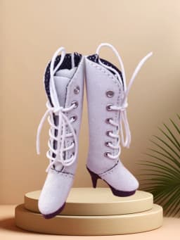 Tilda 2.5cm Mini Doll Boots for Blythe Dolls Toy,Cute High Heel Shoes for Azone Obitsu Licca Accessory for OB22 Toy Dolls Gift