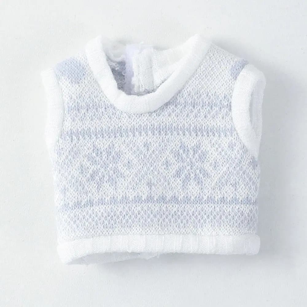 Obitsu 11 Doll Clothes Knitted Tops Snowflake Love Cardigan Cute Vest For OB11 Dolls Accessories Soft Coat For 1/12Bjd Dolls