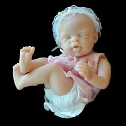 10inch Reborn Doll Kit Katie Sleeping Baby Girl Unpainted DIY Doll Parts
