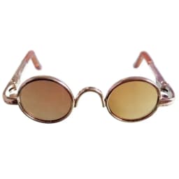 5.5cm Plush Doll Glasses For 10cm Cotton Dolls Round Frame Eyeglasses Dolls Mini Plush Animal DIY Clothes Accessories