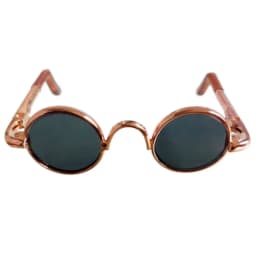 5.5cm Plush Doll Glasses For 10cm Cotton Dolls Round Frame Eyeglasses Dolls Mini Plush Animal DIY Clothes Accessories