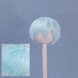 Doll Wig High for 1/6 BJD/SD Dolls 16.5-17.5CM Head Circumference Temperature Fiber Straight Wave Short Hair Replaceable Wig
