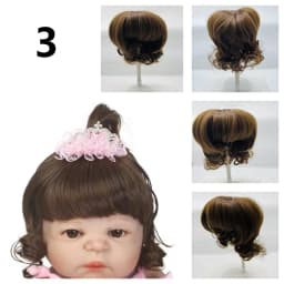 5 Different Models Silicone Reborn Doll / BJD Hair Wig Fits Doll Head Circumference About 35cm/41cm DIY Doll Hair Accessories