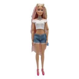 New 30cm 1/6 Simple Claus Vest Lace Denim Shorts Daily Wear Accessories Clothes for Barbies Doll