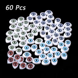 60Pcs/Set HOT New Doll Safety Eyes for DIY Toy Eyes Animal Toy Puppet Making Dinosaur Eyes DIY Craft Accessories DIY Toy Eyes