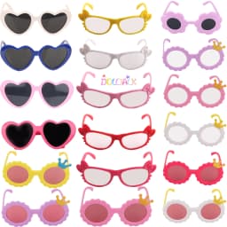 Cute Doll Sunglass For American 18 Inch Girl Dolls Beach Party Travel Glasses For 43cm Baby New Born&DIY Doll Girls Toy Gift