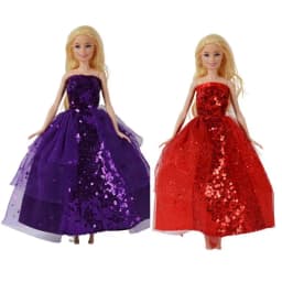 Dolls Clothes Tops Pants Dressing Kids Toys Fast Shipping Items Mini Dress Wear For Children DIY Girl Birthday Christmas Present