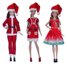 Dolls Clothes Tops Pants Dressing Kids Toys Fast Shipping Items Mini Dress Wear For Children DIY Girl Birthday Christmas Present