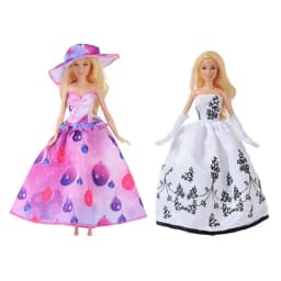 Dolls Clothes Tops Pants Dressing Kids Toys Fast Shipping Items Mini Dress Wear For Children DIY Girl Birthday Christmas Present