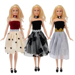 Dolls Clothes Tops Pants Dressing Kids Toys Fast Shipping Items Mini Dress Wear For Children DIY Girl Birthday Christmas Present