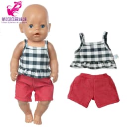 Santa Claus Dress for Baby Doll Clothes Christmas Dress 18 Inches Girl Doll Tutu Skirt