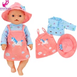 Santa Claus Dress for Baby Doll Clothes Christmas Dress 18 Inches Girl Doll Tutu Skirt