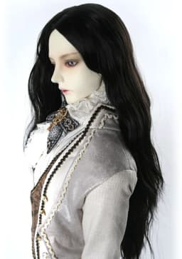 1/3 1/4 1/6 1/8 Bjd Wig HighTemperature Long Fashion Wavy Black Uncle's Bjd Wig