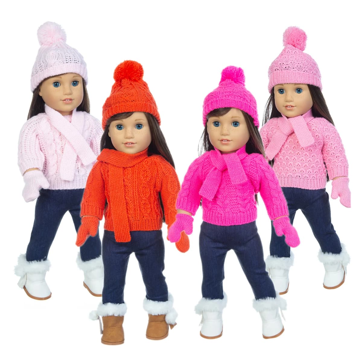 2023 Christmas Sweater Set Fit For American Girl Doll 18 Inch Doll Clothes , Shoes are not included.