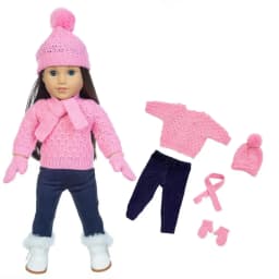 2023 Christmas Sweater Set Fit For American Girl Doll 18 Inch Doll Clothes , Shoes are not included.