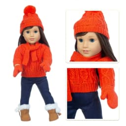 2023 Christmas Sweater Set Fit For American Girl Doll 18 Inch Doll Clothes , Shoes are not included.