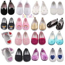 7cm Cloth Doll Shoes Different Styles Clothes Accessories For American 18 Inch Girl And 43cm Baby New Born Doll OG,DIY Toy Girl