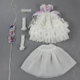 Outfits For 1/4 BJD Dream Fairy Doll Unicorn Dress Including The Headdress And Necklace SD MJD