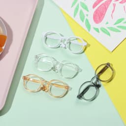 Colorful Mini Round Frame Glasses Eyewear Clear Lens Candy Color Eyeglasses Style For Bjd Blythe Plush Doll Accessory Gift