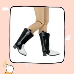 DBS 1/6 blyth DollS Accessoriess Simple two-tone high boots Suit Ob24 Anime Girl