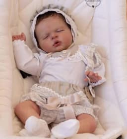 20 Inch Reborn Doll Kit Luisa Lifelike Soft Vinyl Touch Unpainted Unfinished DIY Doll Parts with Cloth Body