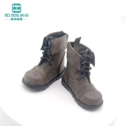 9-11cm Shoes for Doll Fits BJD Uncle Spherical Joint Doll Fashion Stitching Leather Shoes Black, Brown
