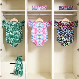 Doll Clothes One-piece Swimsuit+Headband Set For 43cm Baby New Born&18 Inch American Doll Acessories For OG Girl Doll Gift Toy