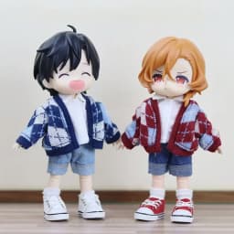 ob11 Baby clothes cute sweater coat Plain body P9 1/12 bjd clothes gsc molly P9 wearable doll accessories