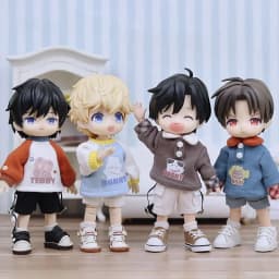 ob11 Baby clothes cute sweater coat Plain body P9 1/12 bjd clothes gsc molly P9 wearable doll accessories