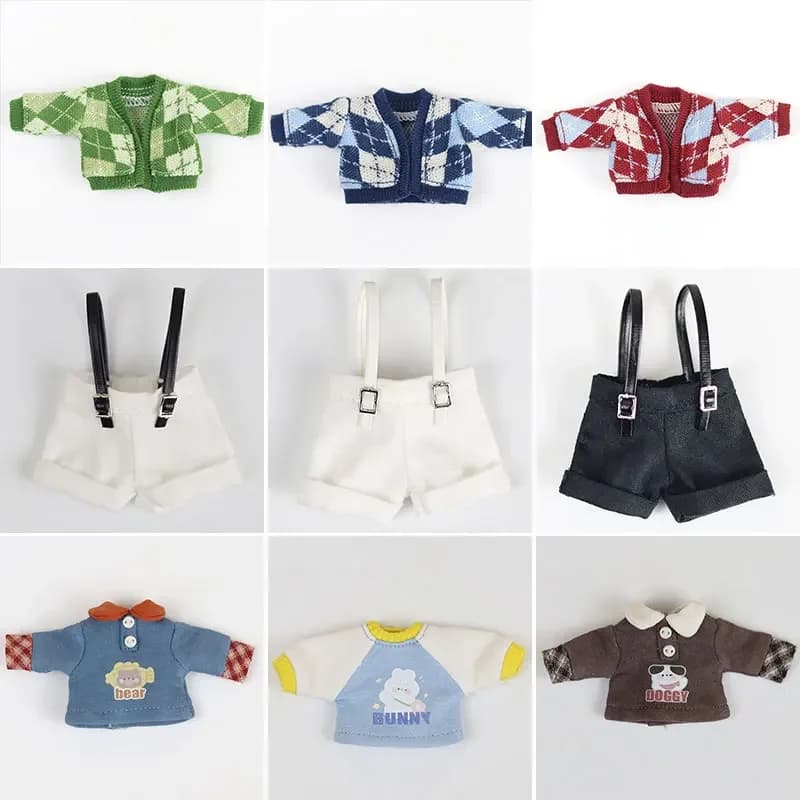 ob11 Baby clothes cute sweater coat Plain body P9 1/12 bjd clothes gsc molly P9 wearable doll accessories
