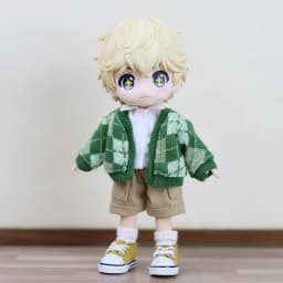 ob11 Baby clothes cute sweater coat Plain body P9 1/12 bjd clothes gsc molly P9 wearable doll accessories