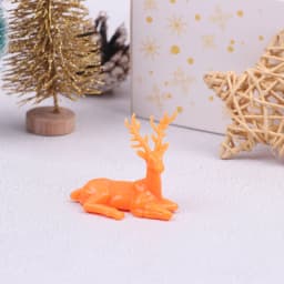 1Pcs Miniature Dollhouse Baby Deer Toy Dollhouse Christmas Elk Ornaments Decoration Accessories